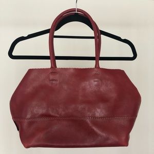 Tambu Red Leather Handbag